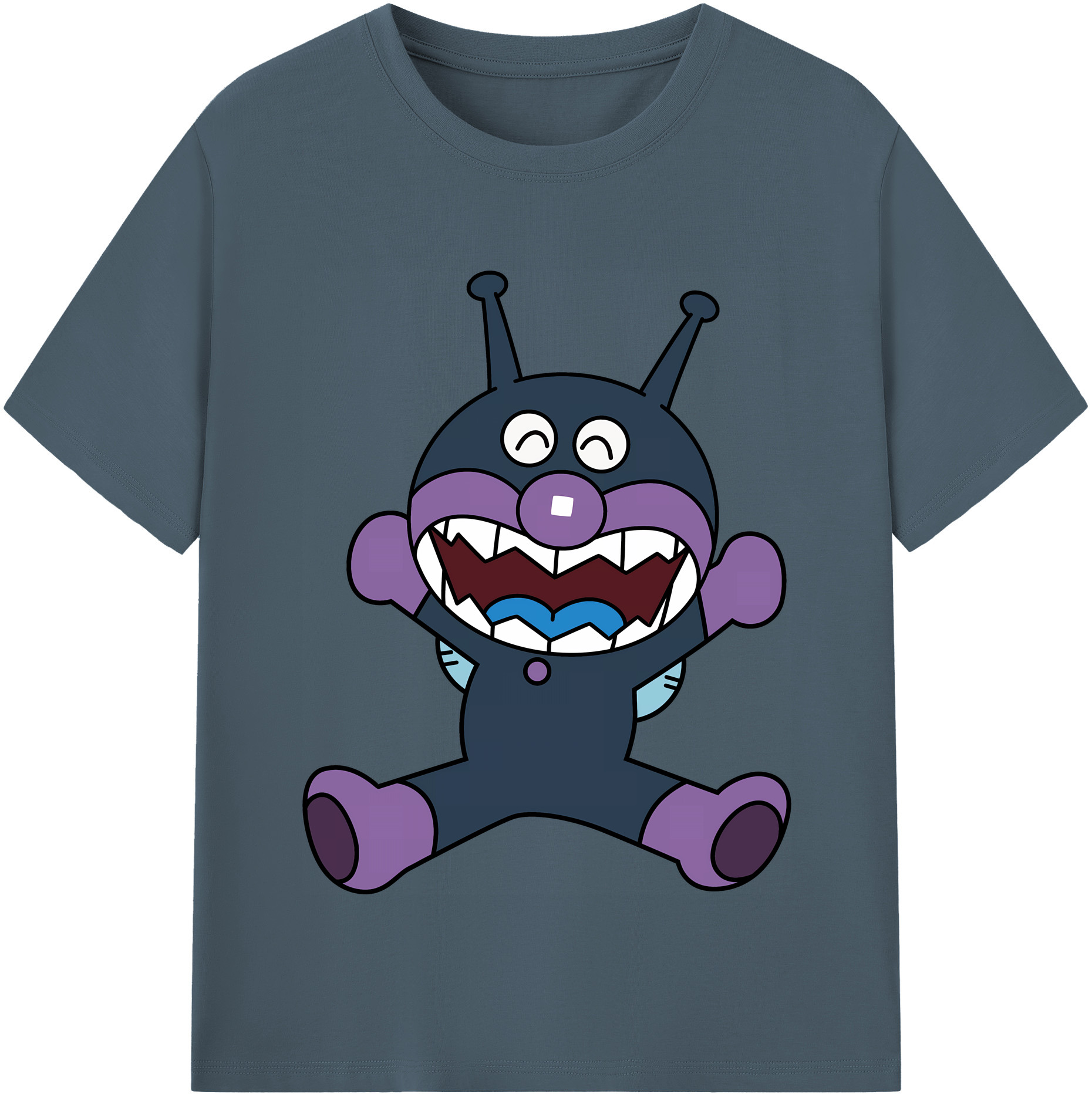 （画像用） アンパンマン Anpanman 綿100％半袖Tシャツ（フロントプリント）